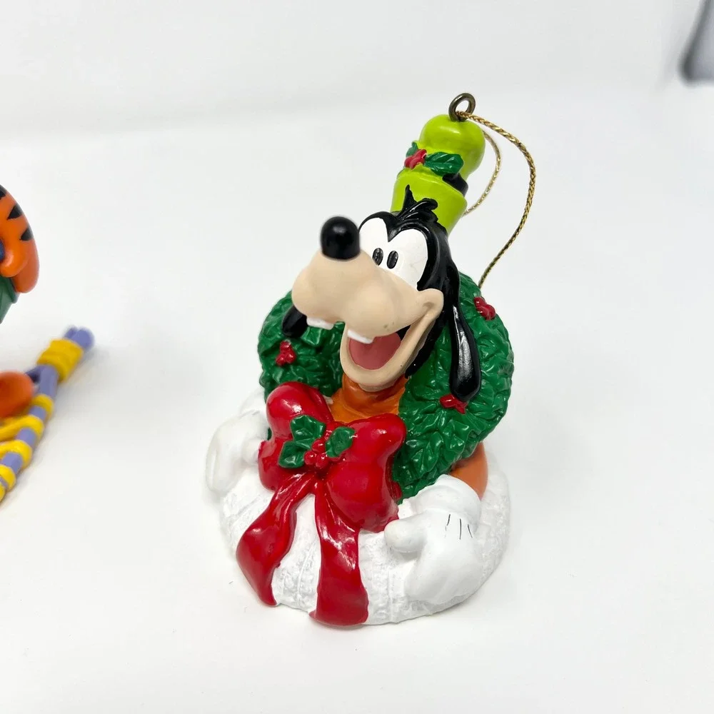 Vintage Disney Christmas Ornaments Set Eeyore Tigger Goofy Holiday Decor‎ Tree